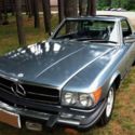 1979 Mercedes-Benz 450 SLC, silver blue metallic with blue leather interior