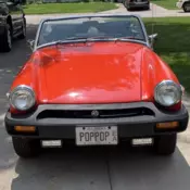 1979 MG Midget Convertible Orange