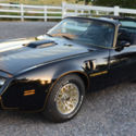 1979 Pontiac firebird trans am. smokey and the bandit car. Black on black.