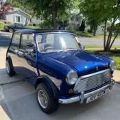 1980 Austin Mini Coupe Blue