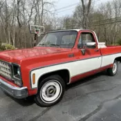 1980 Chevrolet C-10 Red custom deluxe