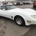 1980 Chevrolet Corvette, White Exterior; Red Interior; T-Top, Automatic, L48,V8