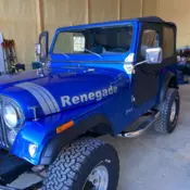 1980 CJ7 Jeep completely restored in 2022.