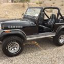 1980 CJ7 TRIPLE BLACK LAREDO 1ST YEAR ORIGINAL CA. JEEP