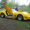 1980 corvette with two 4 barrel carb high rise intake side pipe runs good nice s