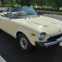 1980 FIAT 124 Spider 2000 41035 Miles CREAM Convertible  5 Speed Manual