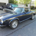 1980 Fiat Spider convertible with fresh high quality metallic blue paint job.