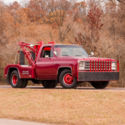 1980 GMC 3500 1-ton truck with Holmes 480 Dual Line Tow Chassis