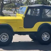 1980 Jeep CJ 5 Convertible Yellow
