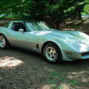 1980 L82 Chevrolet Corvette. 350/Auto. T-tops.  Silver/Oyster Cloth. No Reserve.