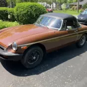 1980 MG B Convertible Purple chrome MGB