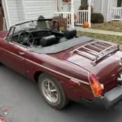 1980 MG B Purple chrome