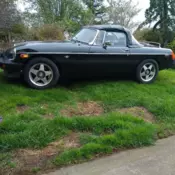 1980 MG MGB Convertible Black