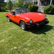 1980 Triumph Spitfire 1500  4 speed w/overdrive  Factory hardtop.