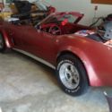 1980/1874 CORVETTE CONVERTIBLE, 4 SPEED MANUAL TRANS, OXBLOOD COLOR INTERIOR.