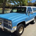 1981 Blue & White Classic K-5 Chevy Blazer 4x4 SUV Truck