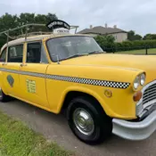 1981 Checker Marathon Taxi Cab, V-6 automatic, new tires, fun car, runs well.