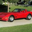 1981 Chevrolet Corvette 2dr T-Top Coupe  53,491 Miles Red Coupe 5.7L Automatic