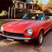 1981 Fiat 124 Spider 2000 convertible with fuel injection