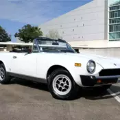 1981 Fiat 124 Spider 2000 White 4 Cylinder Engine 22,882 Miles