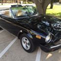 1981 Fiat Spider 2000 Pinin Farina Black exterior, tan interior, convertible