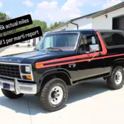 1981 Ford Bronco SUV Black U100