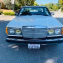 1981 Mercedes 300CD, White Sunroof Coupe. Tan interior. California Car