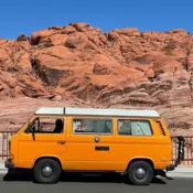 1981 Volkswagen Vanagon Orange RWD Manual CAMPER WESTFALIA