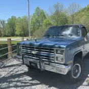 1982 Chevrolet K10 Pickup Blue