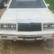 1982 Chrysler LeBaron Convertible White MEDALLION