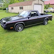 1982 Dodge Rampage Pickup Black Standard