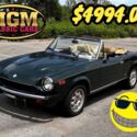 1982 FIAT 2000 Only 46k MILES- CHEAP SUMMER FUN CONVERTIBLE 5 SPD