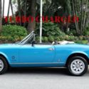 1982 FIAT SPIDER 2000 LEGEND CONVERTIBE TURBO CHARGED 5 SPEED RARE FEW MADE