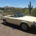 1982 Fiat Spider, 72k miles, classic yellow, looks great, drives good, some rust