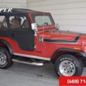 1982 Jeep CJ-5 CJ5 1 Red SUV 6 Manual