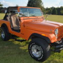 1982 Jeep CJ7  Pearl Orange, Chevy V8, New Interior