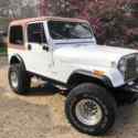 1982 Jeep V8 Chevy 350 CJ7 White 4WD Automatic