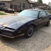 1982 Pontiac Firebird Coupe Black TRANS AM