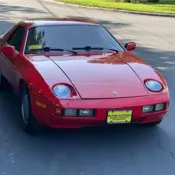 1982 Porsche 928  Red 8 Cylinder Engine 118,610 Miles