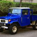 1982 Toyota Land Cruiser 4x4 133906 Miles Blue Truck H2 Diesel Manual