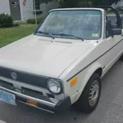 1982 Volkswagen Rabbit Convertible Convertible White DELUXE