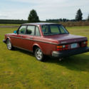 1982 Volvo 244 turbo non intercooled redwood red tan interior 196,000 miles