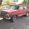 1983 AMC Jeep Cherokee Laredo Wide Track  Red NO Reserve with Window Sticker