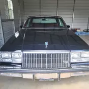 1983 Buick Regal Limited black exterior, burgundy interior.