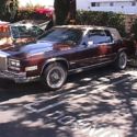 1983 Cadillac Eladorado Brown whitewalls and daytons with knock offs