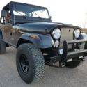 1983 CJ-7 LIFTED SBC V8 4-Speed Manual - Vivid Black and Tan   *NO RESERVE*