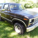 1983 Ford Bronco that is solid vehicle with Black Bed Liner Paint