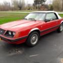 1983 Ford Mustang GLX convertible 3.8l v6 red