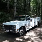 1983 GMC Sierra 3500 White squarebody