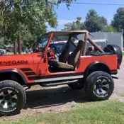 1983 Jeep CJ-7 SUV Red Renegade
